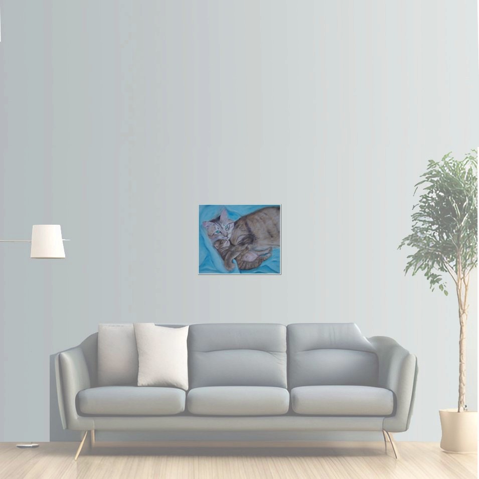 Painting titled 'A mother's love' by Monica Fallini