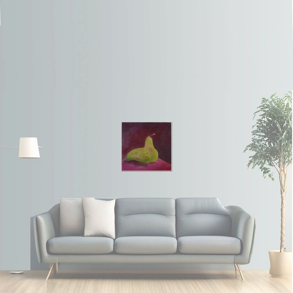 Painting titled 'Two pears' by Monica Fallini