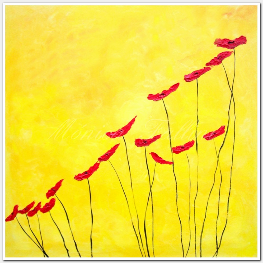 Painting titled 'Free spirit Poppies 4' by Monica Fallini