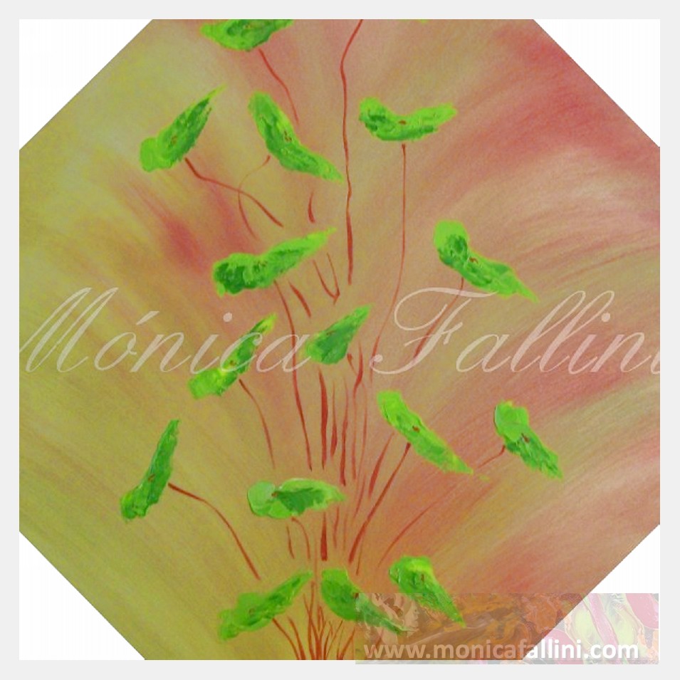 Painting titled 'Free spirit Poppies 6' by Monica Fallini