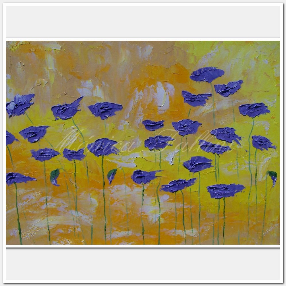 Painting titled 'Free spirit Poppies' by Monica Fallini