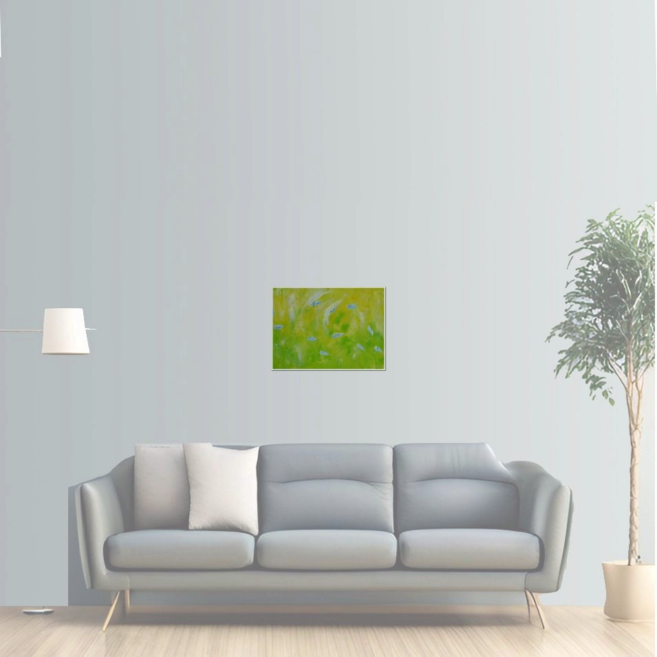 Painting titled 'Lima-Limon' by Monica Fallini