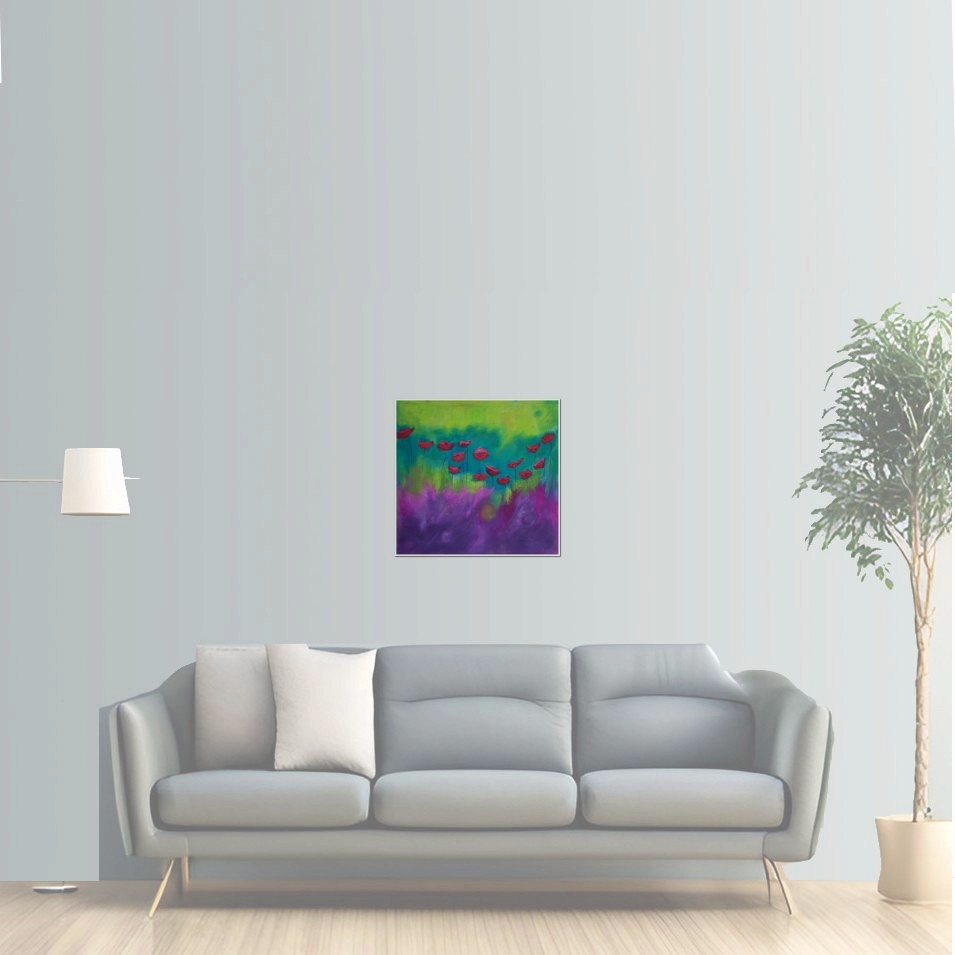 Painting titled 'Free spirit Poppies' by Monica Fallini
