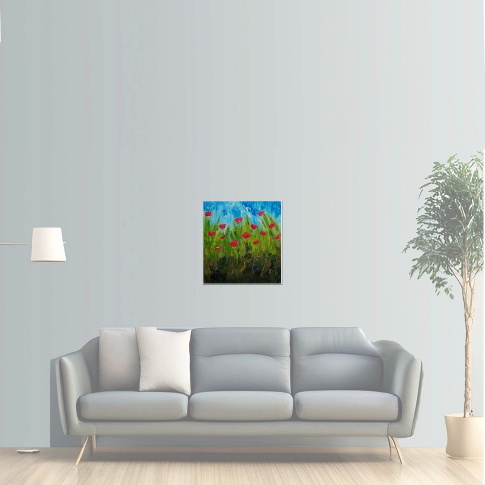 Painting titled 'Everything is just fine' by Monica Fallini