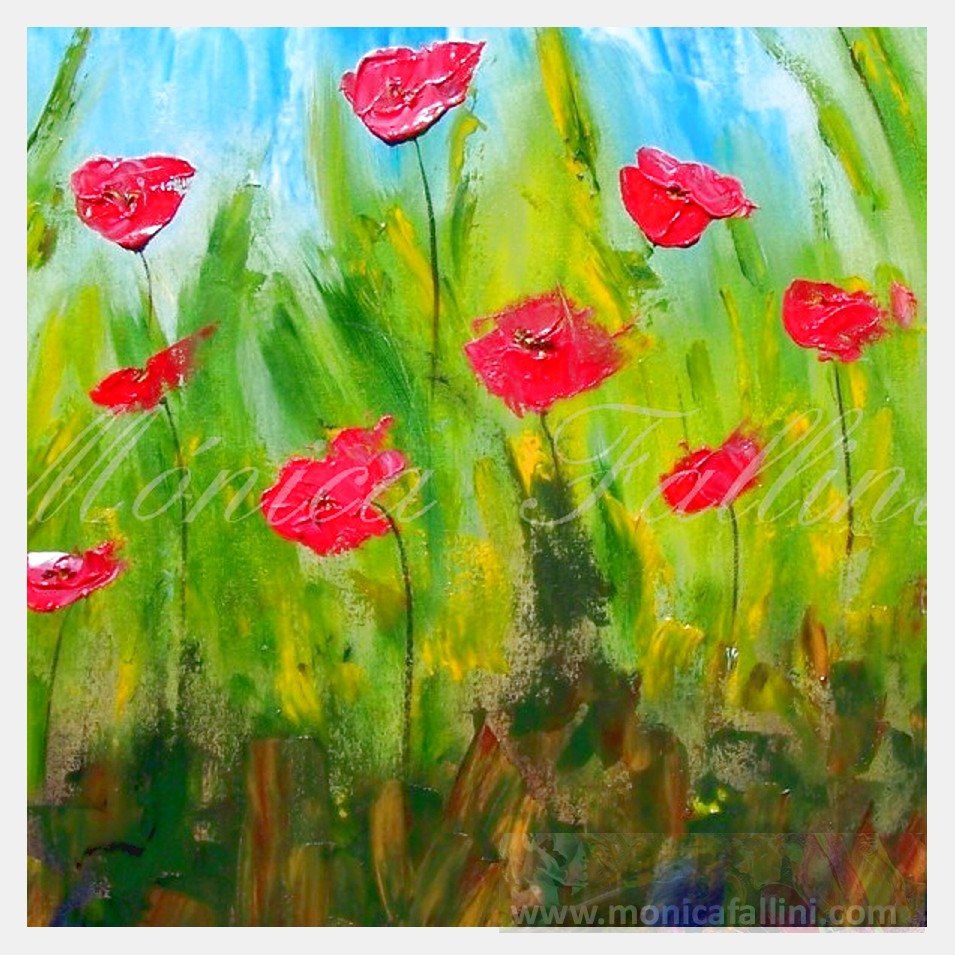 Painting titled 'Everything is just fine' by Monica Fallini
