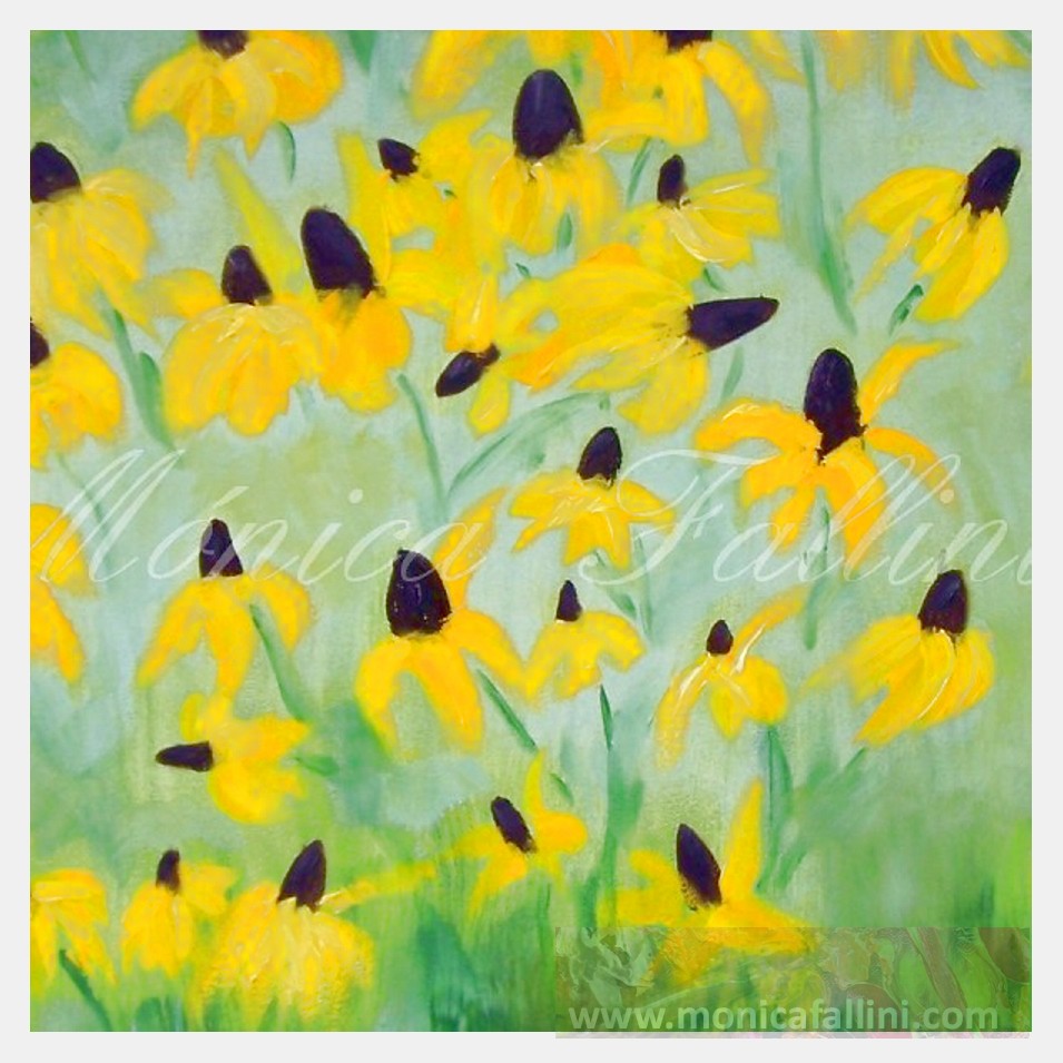 Painting titled 'Extremely free' by Monica Fallini
