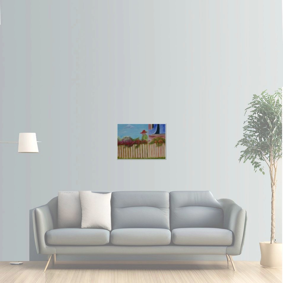 Painting titled 'Silvina's dream' by Monica Fallini