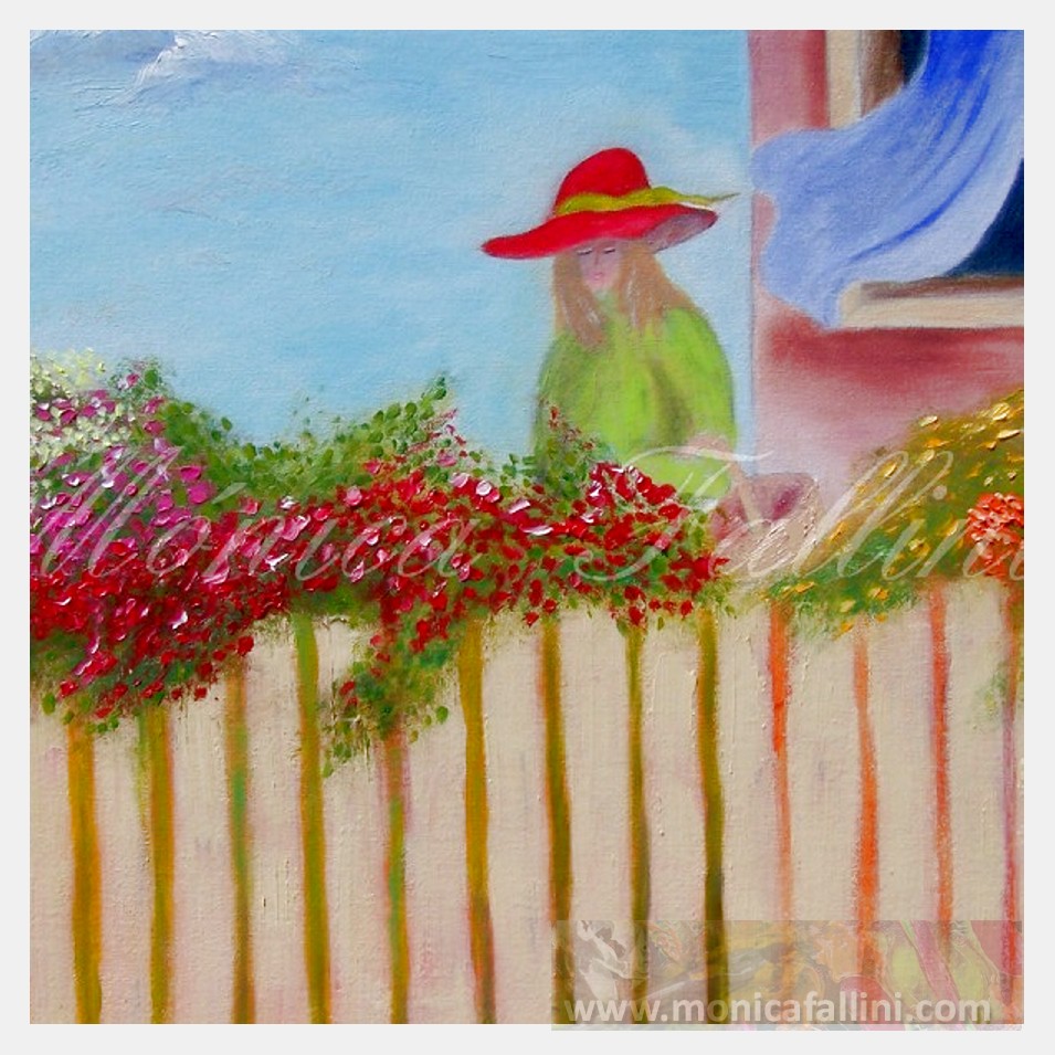 Painting titled 'Silvina's dream' by Monica Fallini