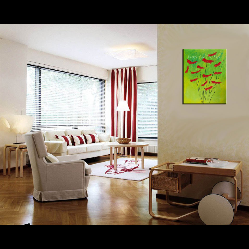 Painting titled 'Together, growing tall' by Monica Fallini