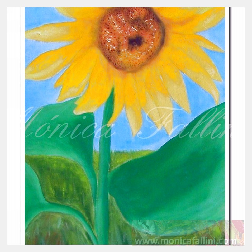 Painting titled 'Sunny happiness' by Monica Fallini