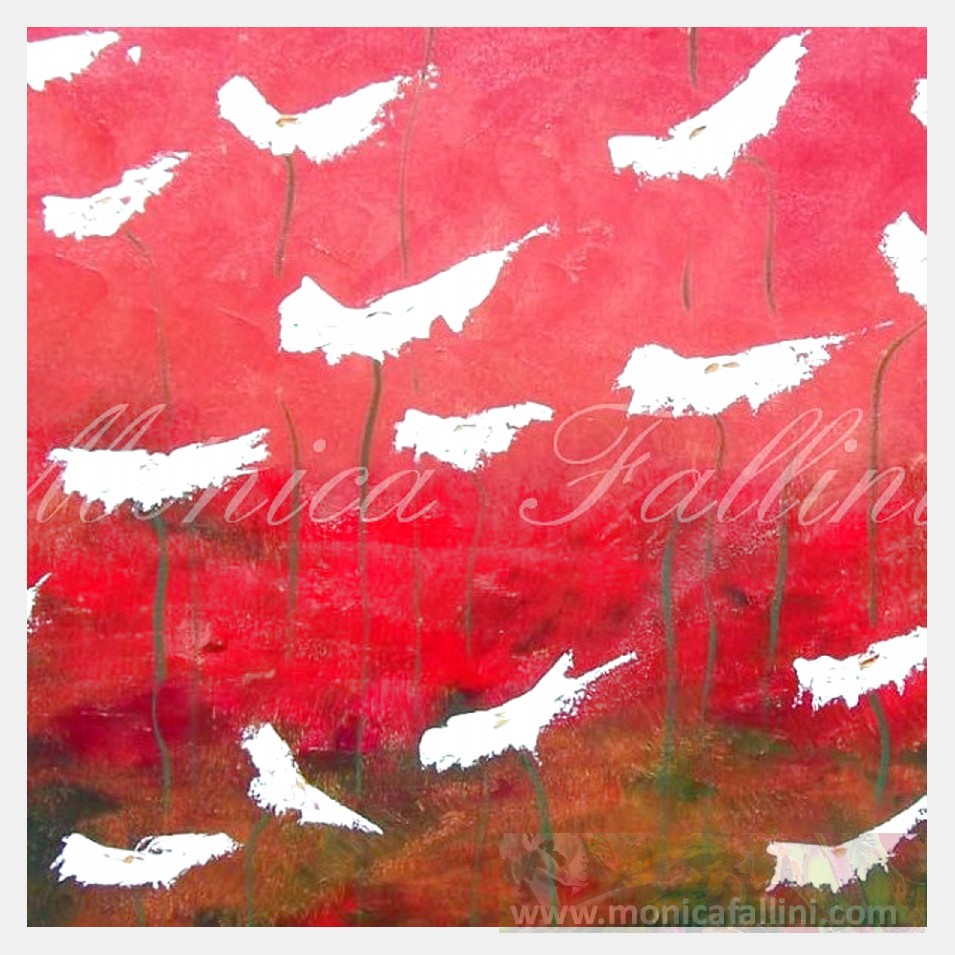 Painting titled 'Strange days 1' by Monica Fallini
