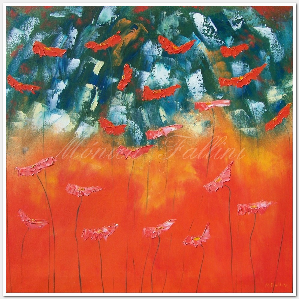 Painting titled 'Strange days II' by Monica Fallini