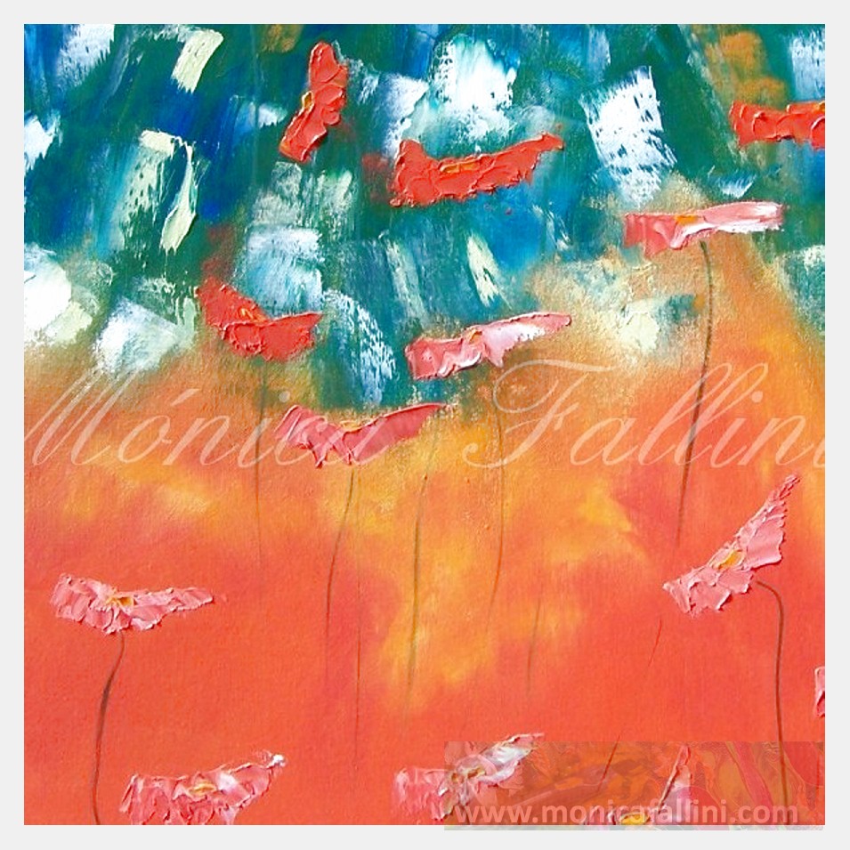 Painting titled 'Strange days II' by Monica Fallini