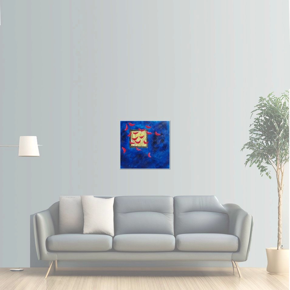 Painting titled 'Free spirit Poppies # 3' by Monica Fallini