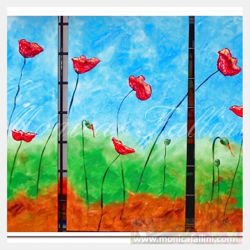 Painting titled 'Windy days' by Monica Fallini
