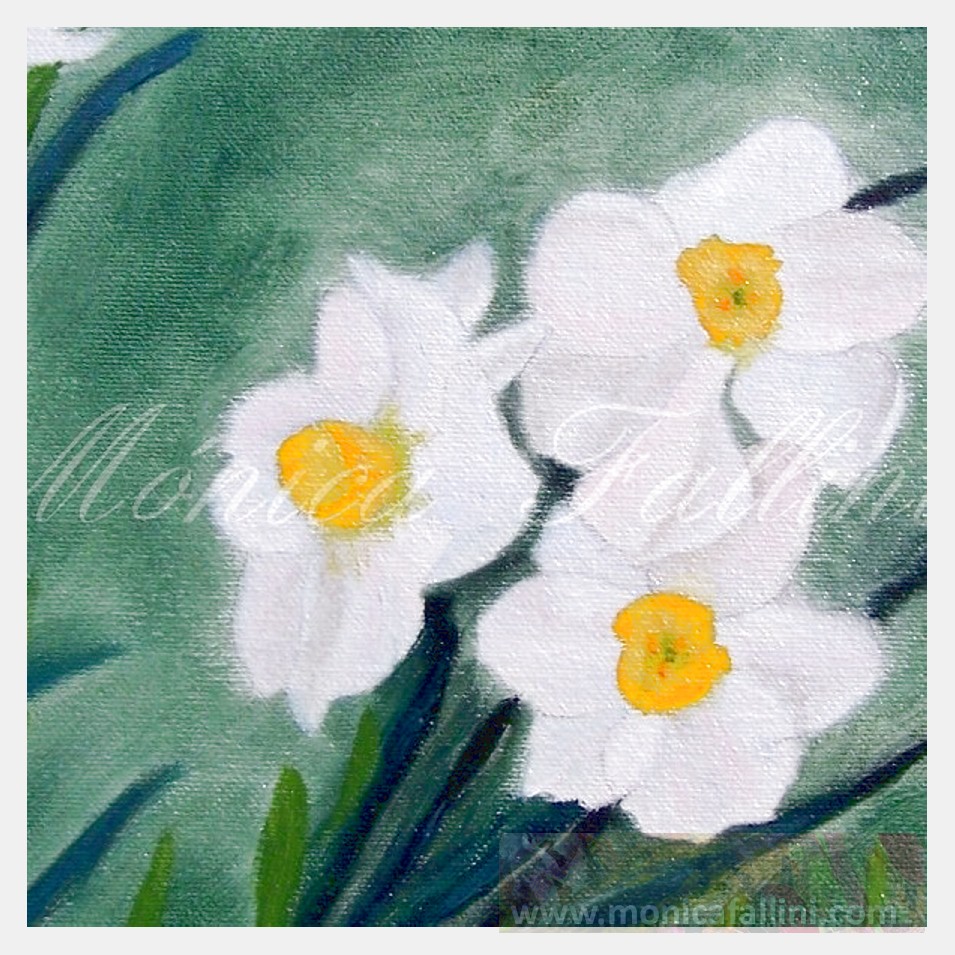 Painting titled 'Daffodils' by Monica Fallini