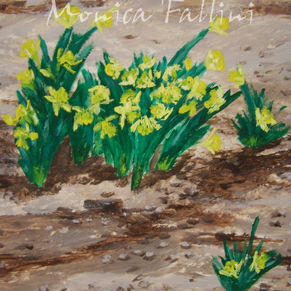 Painting titled 'Daffodils' by Monica Fallini