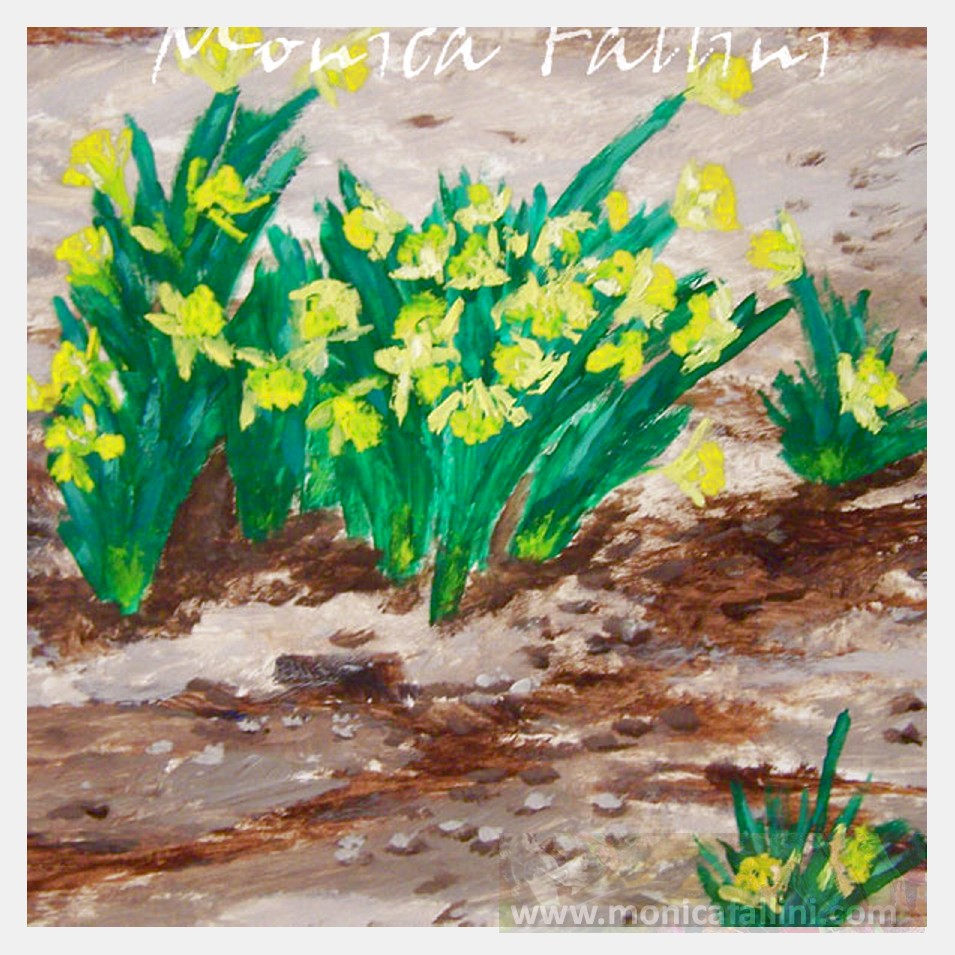 Painting titled 'Daffodils' by Monica Fallini