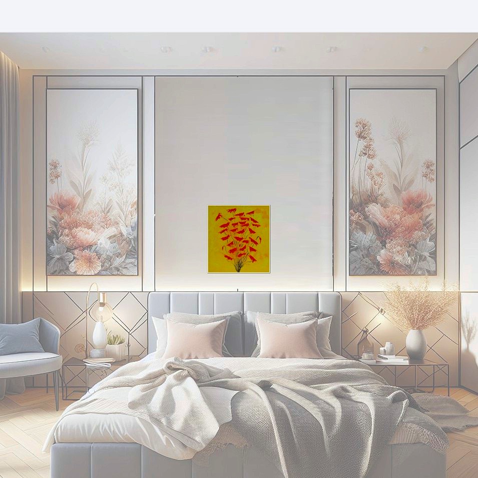 Painting titled 'Free spirit poppies # 9' by Monica Fallini