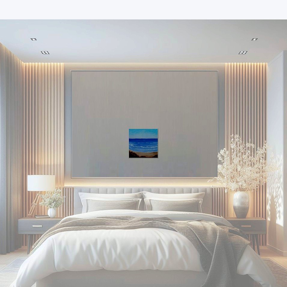 Painting titled 'Seascape memories # 4' by Monica Fallini
