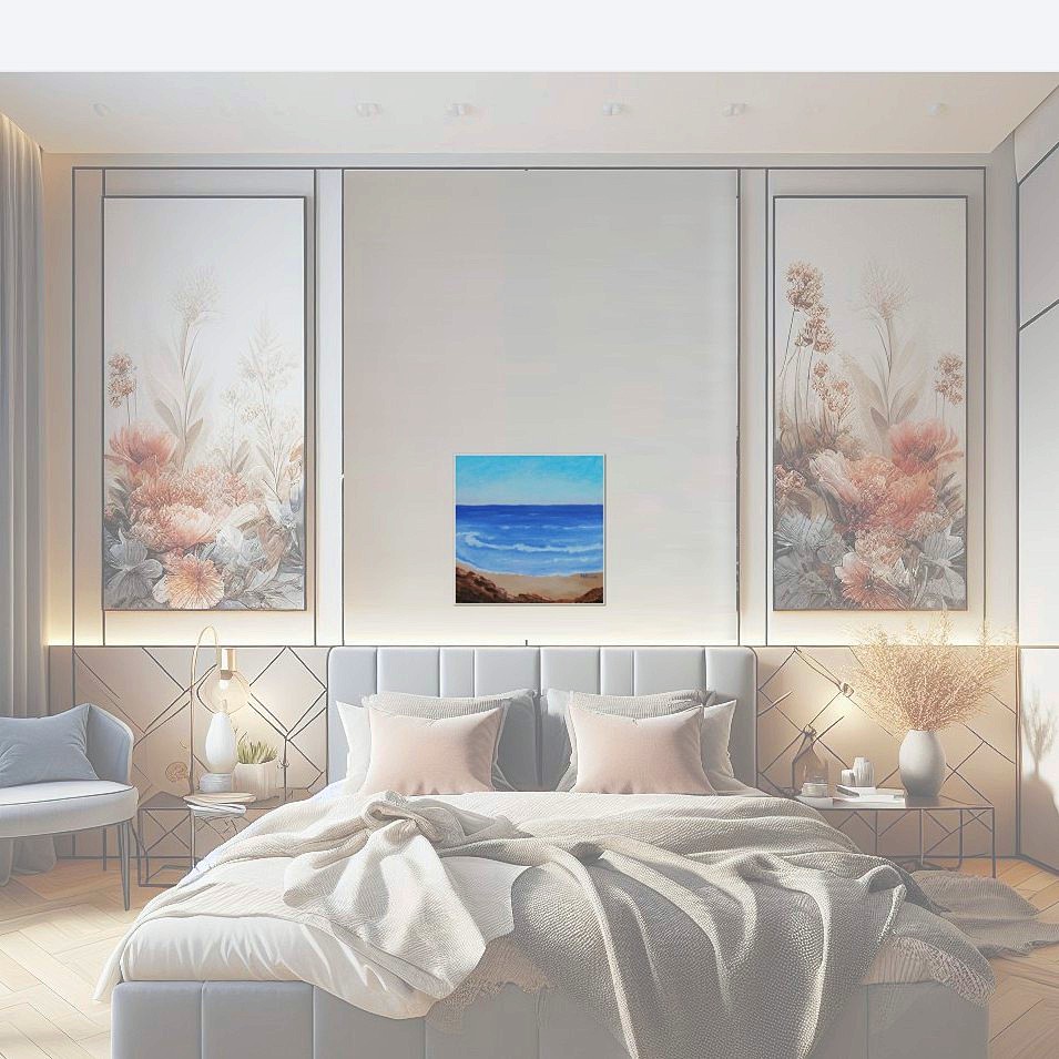 Painting titled 'Seascape memories # 4' by Monica Fallini