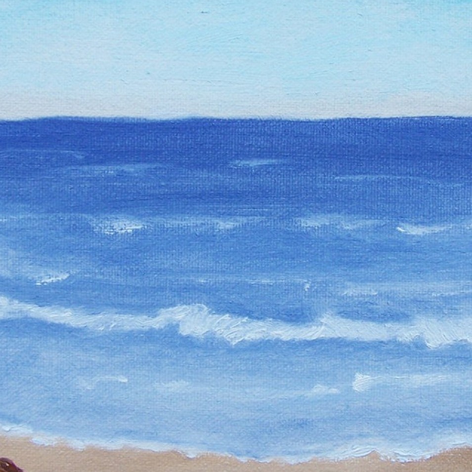 Painting titled 'Seascape memories # 4' by Monica Fallini