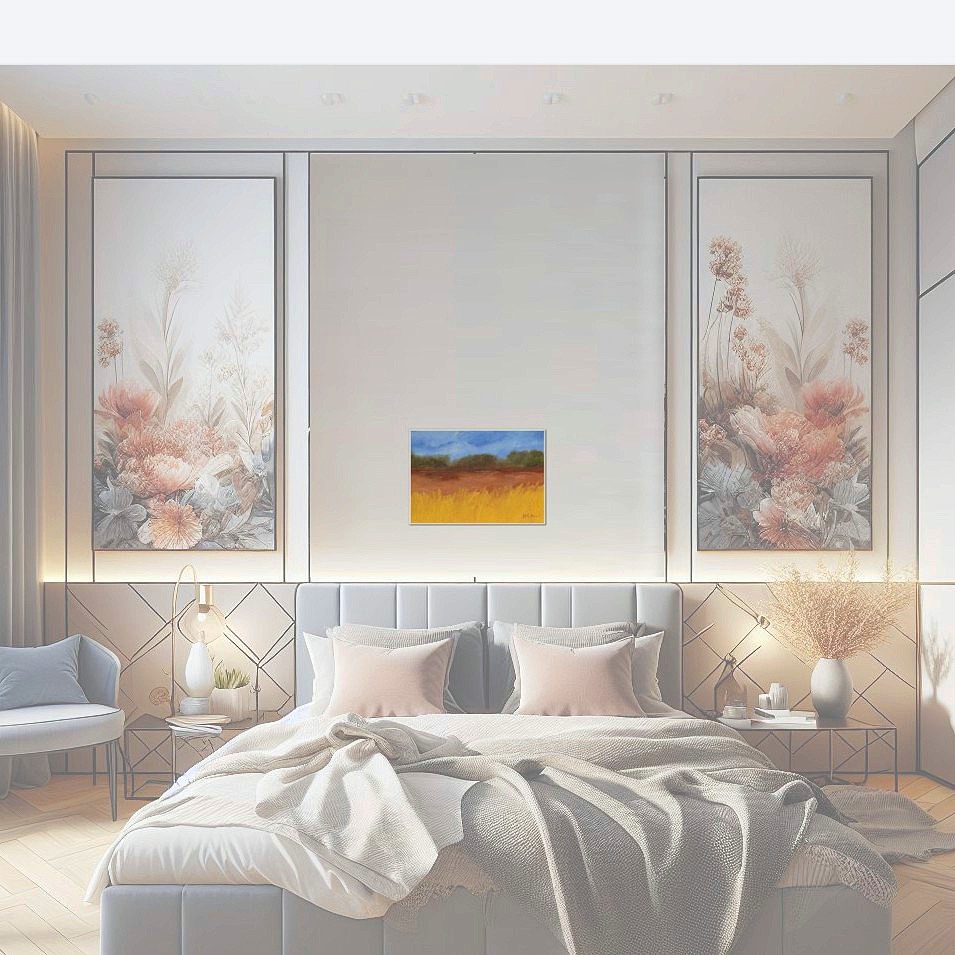 Painting titled 'Daily landscape' by Monica Fallini