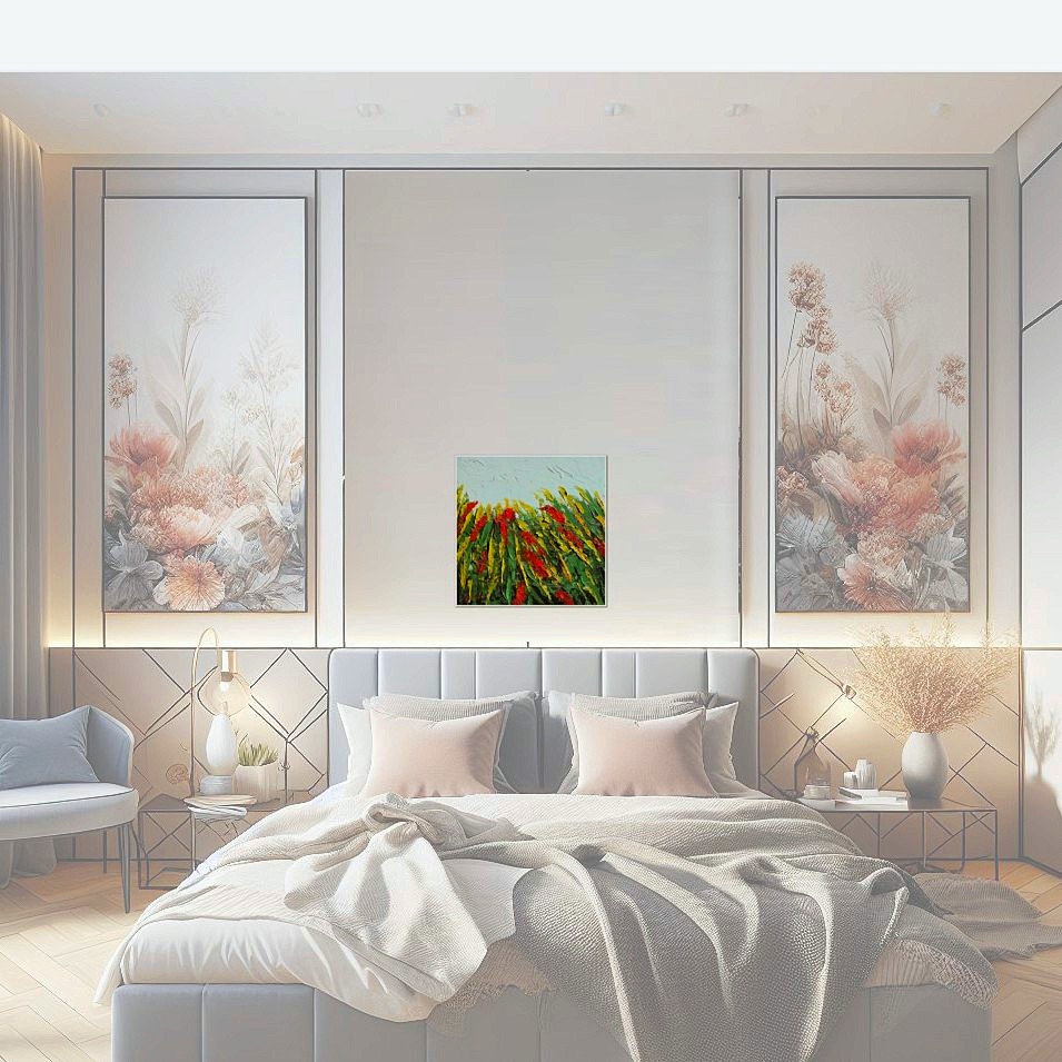 Painting titled 'A piece of garden ' by Monica Fallini