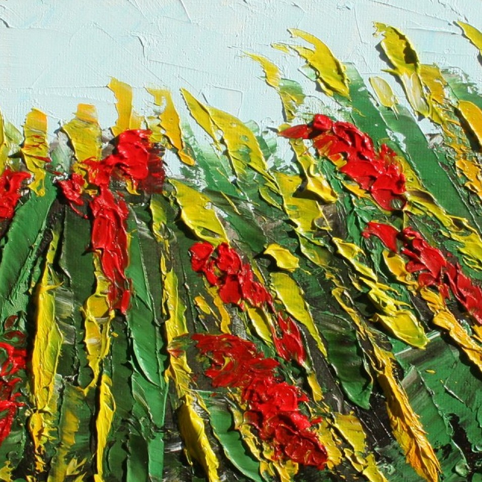 Painting titled 'A piece of garden ' by Monica Fallini