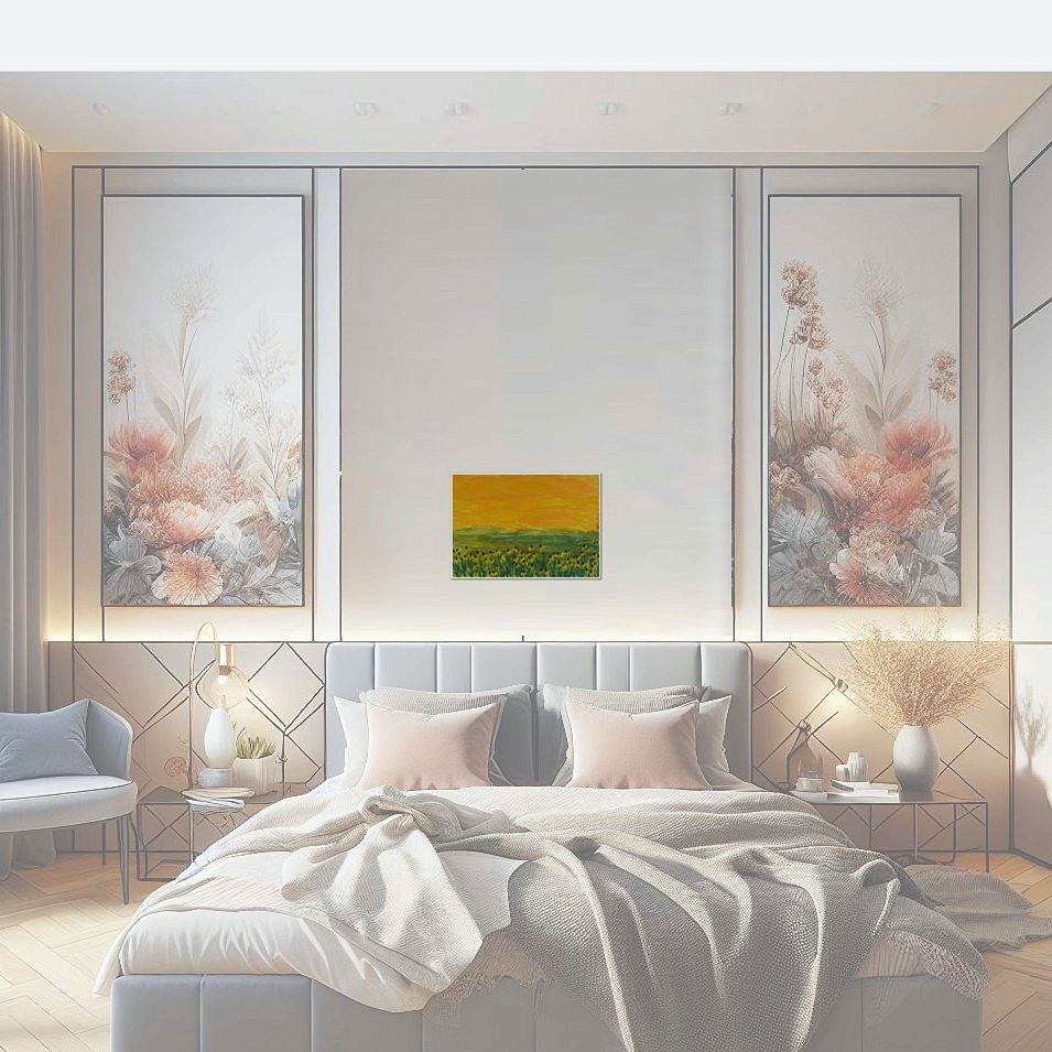 Painting titled 'Wild flowers II' by Monica Fallini