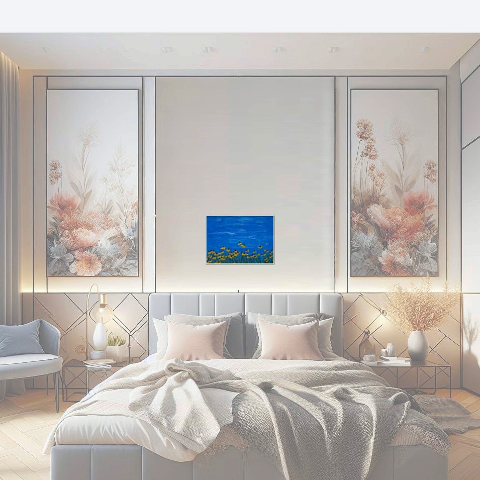 Painting titled 'Wild flowers 3' by Monica Fallini