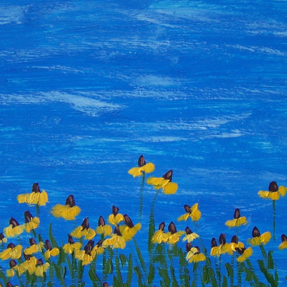 Painting titled 'Wild flowers 3' by Monica Fallini
