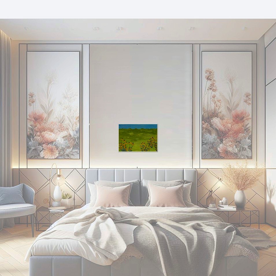 Painting titled 'Wild flowers IV' by Monica Fallini
