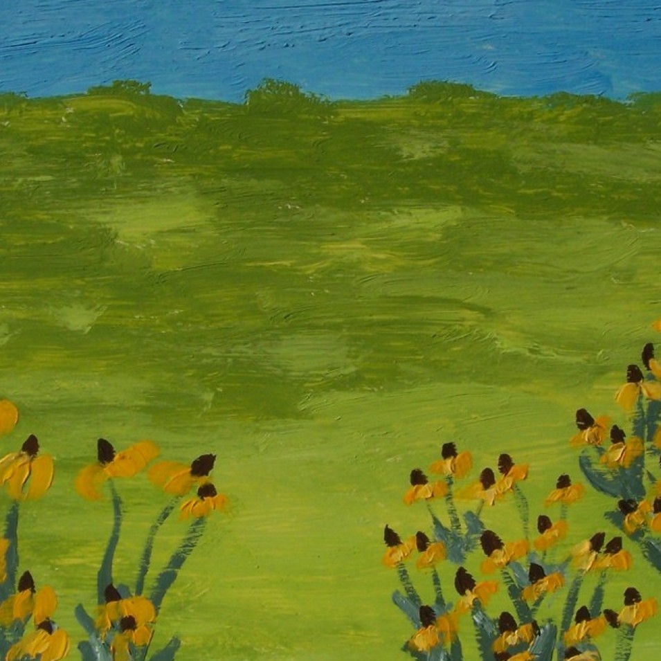 Painting titled 'Wild flowers IV' by Monica Fallini
