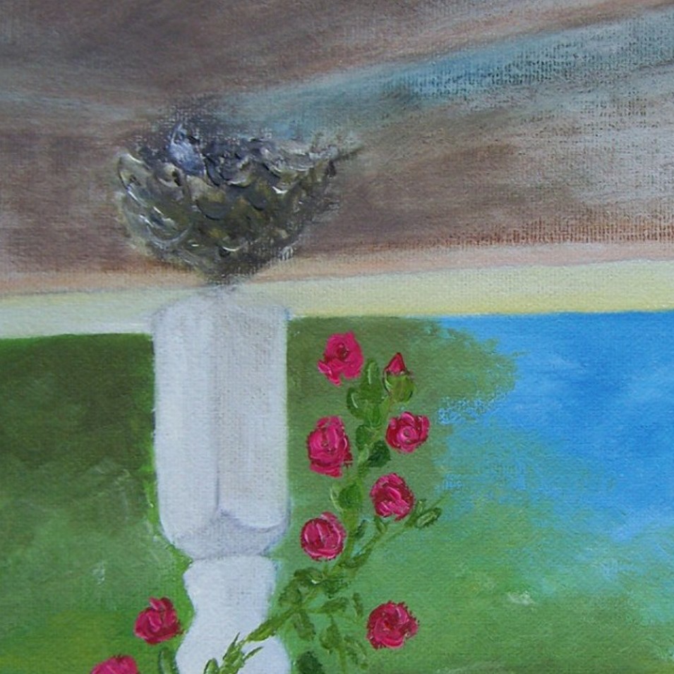Painting titled 'Nesting' by Monica Fallini