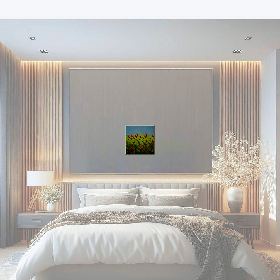 Painting titled 'A piece of garden dream 2' by Monica Fallini