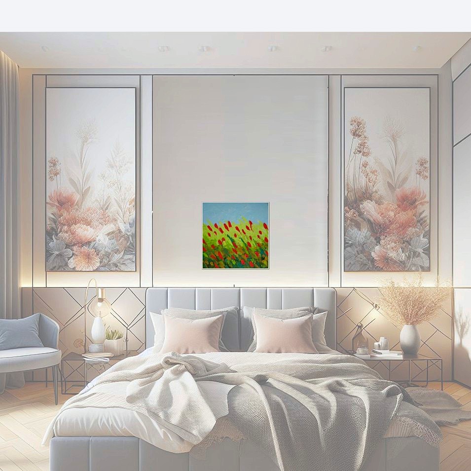 Painting titled 'A piece of garden dream 2' by Monica Fallini