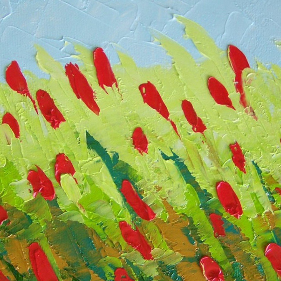 Painting titled 'A piece of garden dream 2' by Monica Fallini
