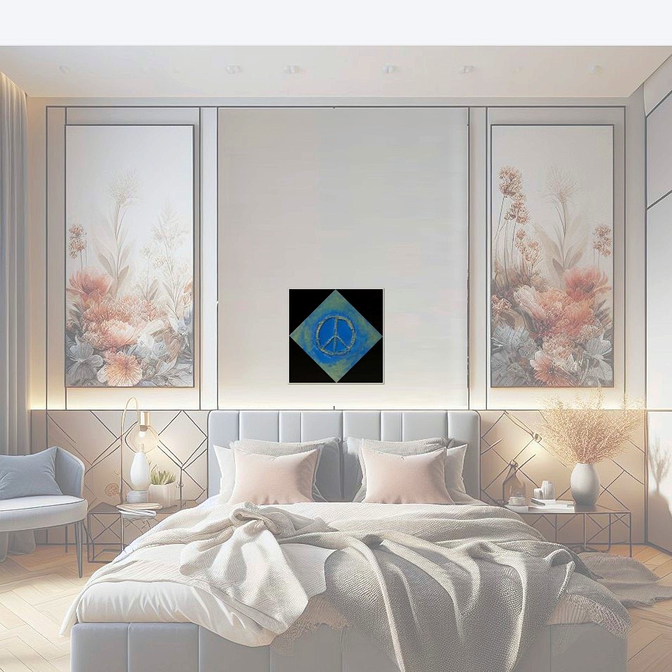 Painting titled 'PEACE' by Monica Fallini