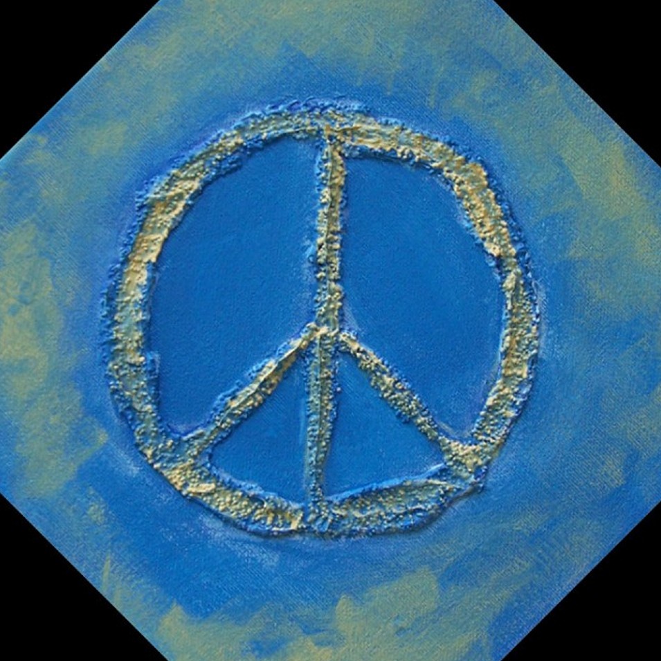 Painting titled 'PEACE' by Monica Fallini