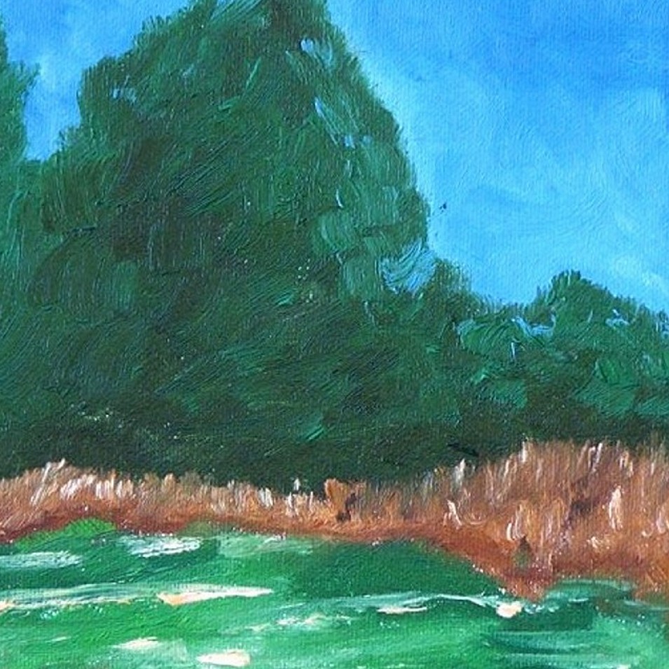Painting titled 'Autumn country landscape I' by Monica Fallini