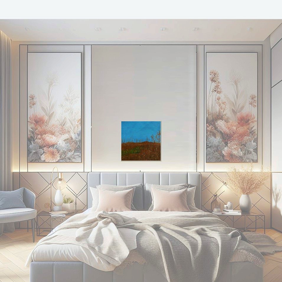 Painting titled 'Autumn country landscape II' by Monica Fallini