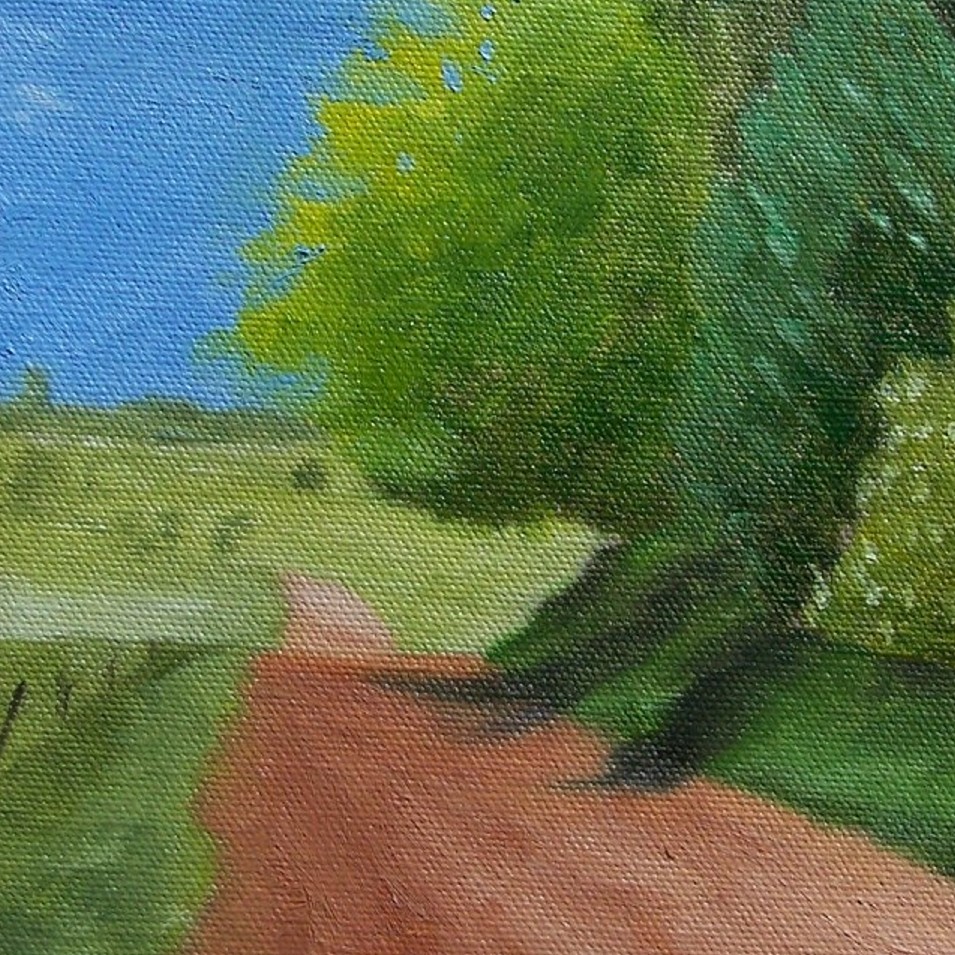 Painting titled 'A day in the country' by Monica Fallini