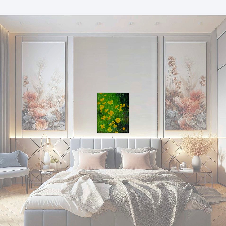 Painting titled 'California Poppies 2' by Monica Fallini