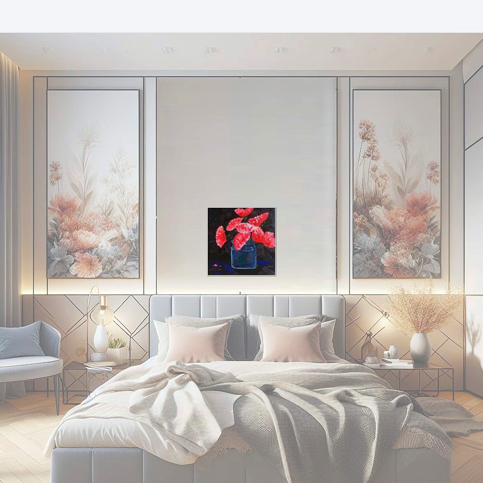 Painting titled 'Bouquet # 2' by Monica Fallini