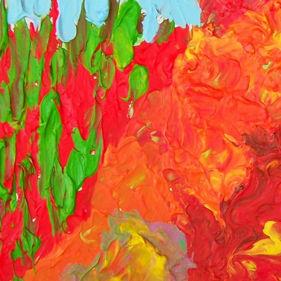 Painting titled 'Floral abstraction # 1' by Monica Fallini