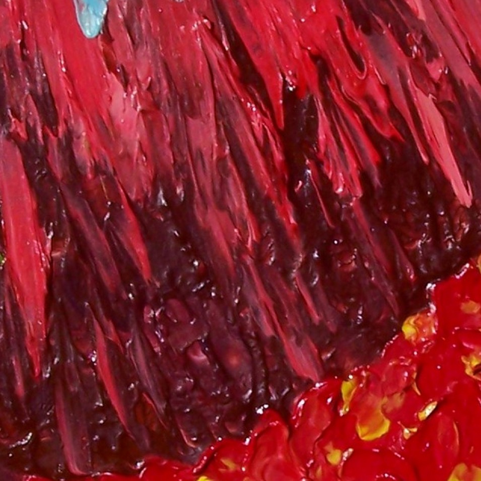 Painting titled 'Floral abstraction # 2' by Monica Fallini