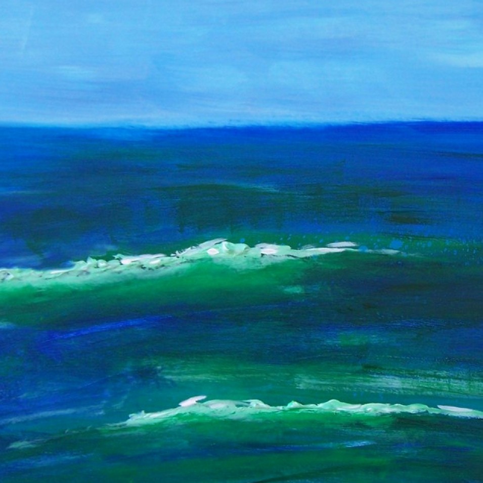 Painting titled 'Memories of the the sea XXIII' by Monica Fallini