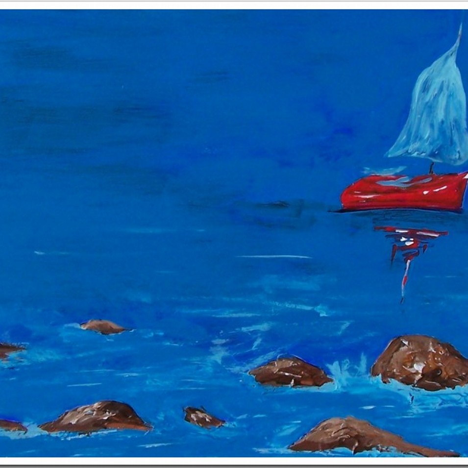 Painting titled 'Memories of the sea XXVI' by Monica Fallini