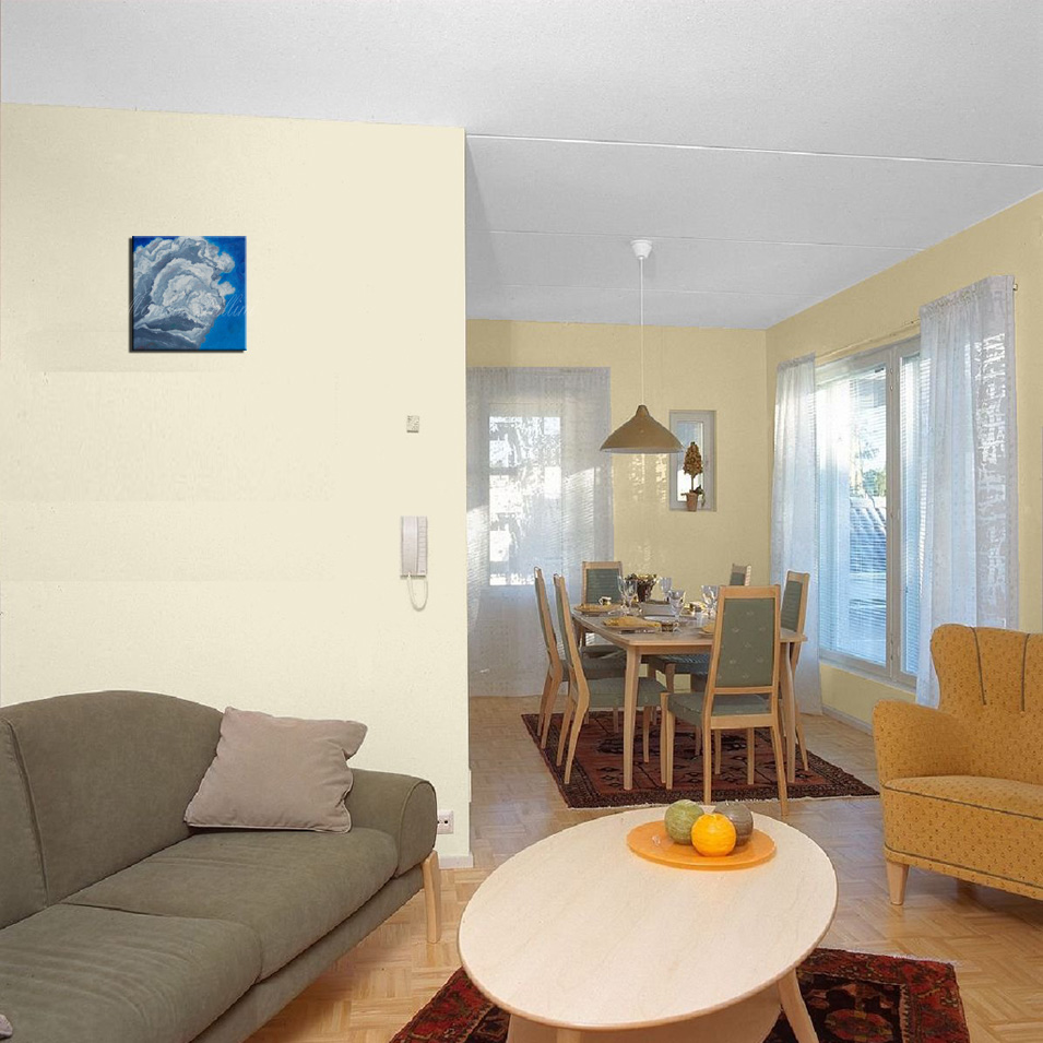 Painting titled 'Cloud study # 2' by Monica Fallini